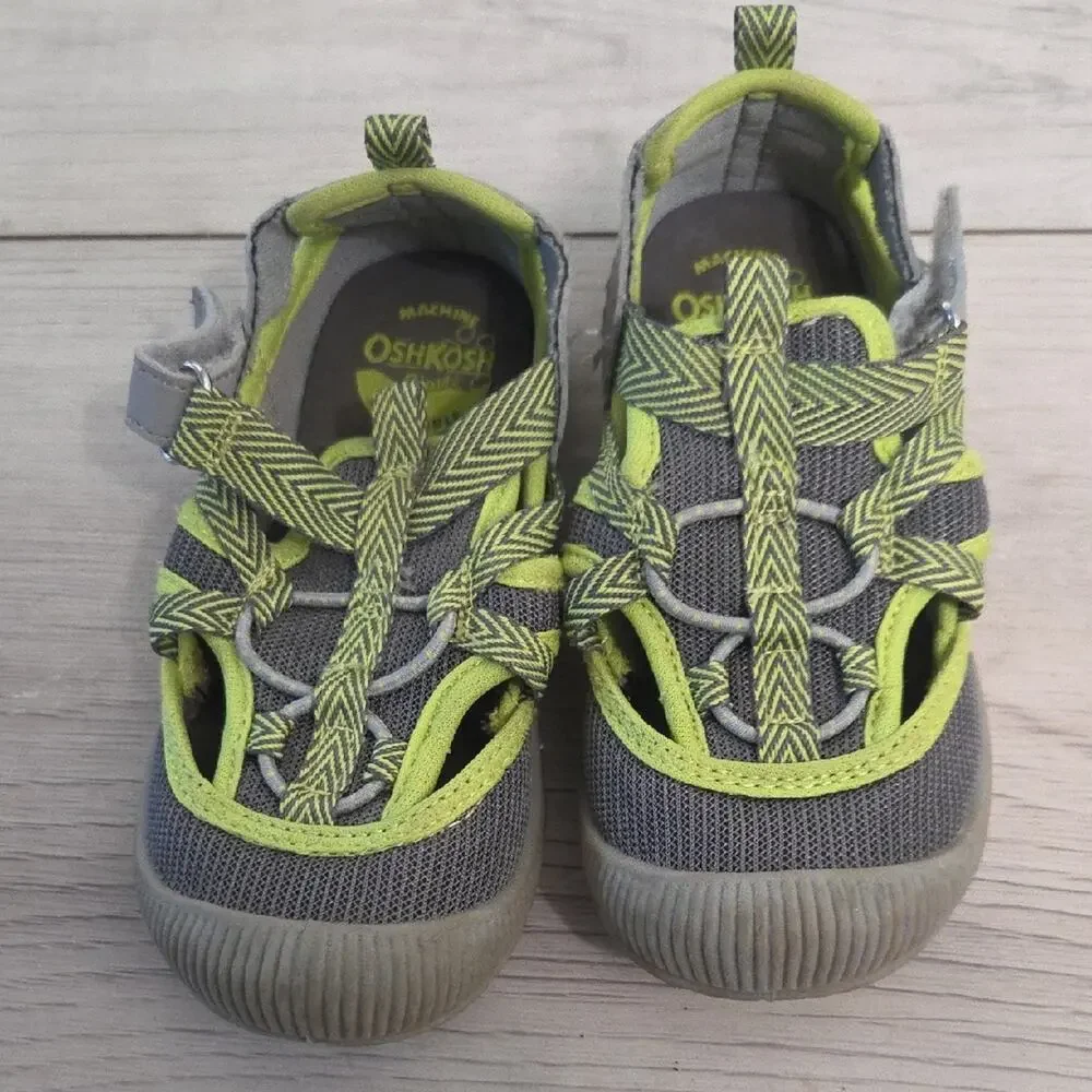 OshKosh B'gosh Kids Green and Gray Water Shoes